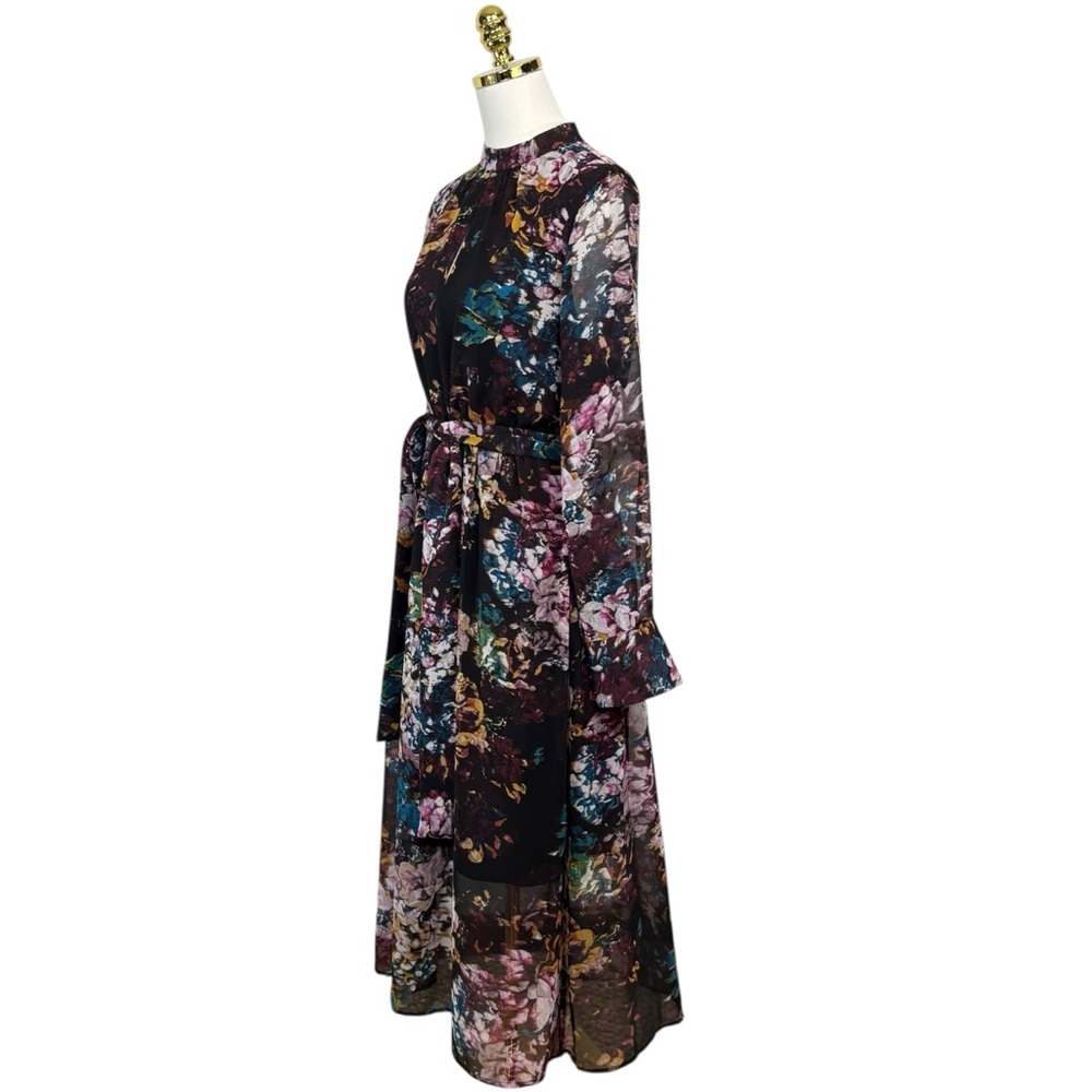 Woman’s Who What Wear belted floral dress size M - Picture 5 of 7